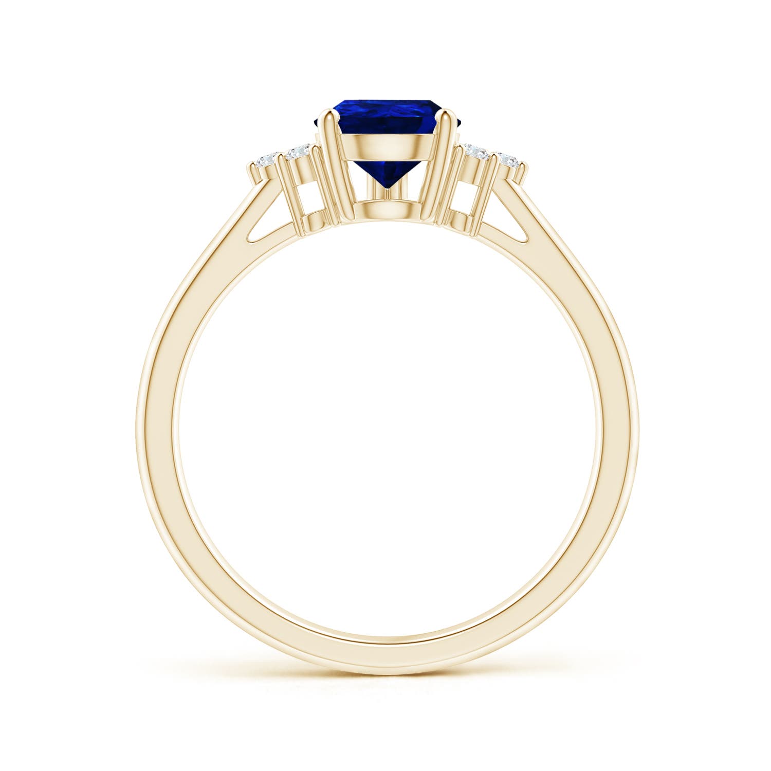 AAAA - Blue Sapphire / 1.22 CT / 14 KT Yellow Gold