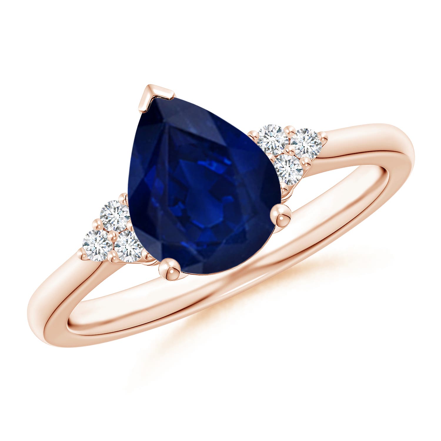 AA - Blue Sapphire / 1.83 CT / 14 KT Rose Gold