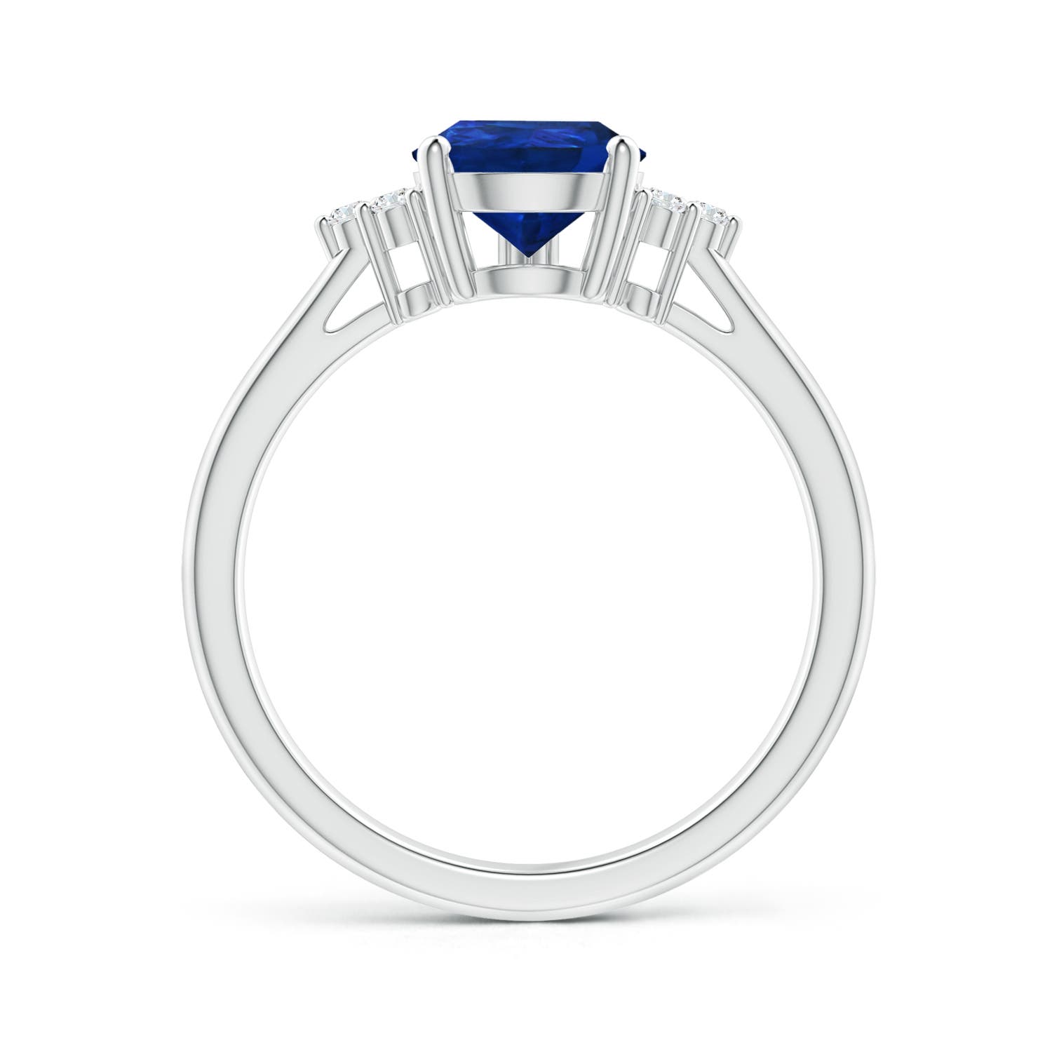 AAA - Blue Sapphire / 1.83 CT / 14 KT White Gold