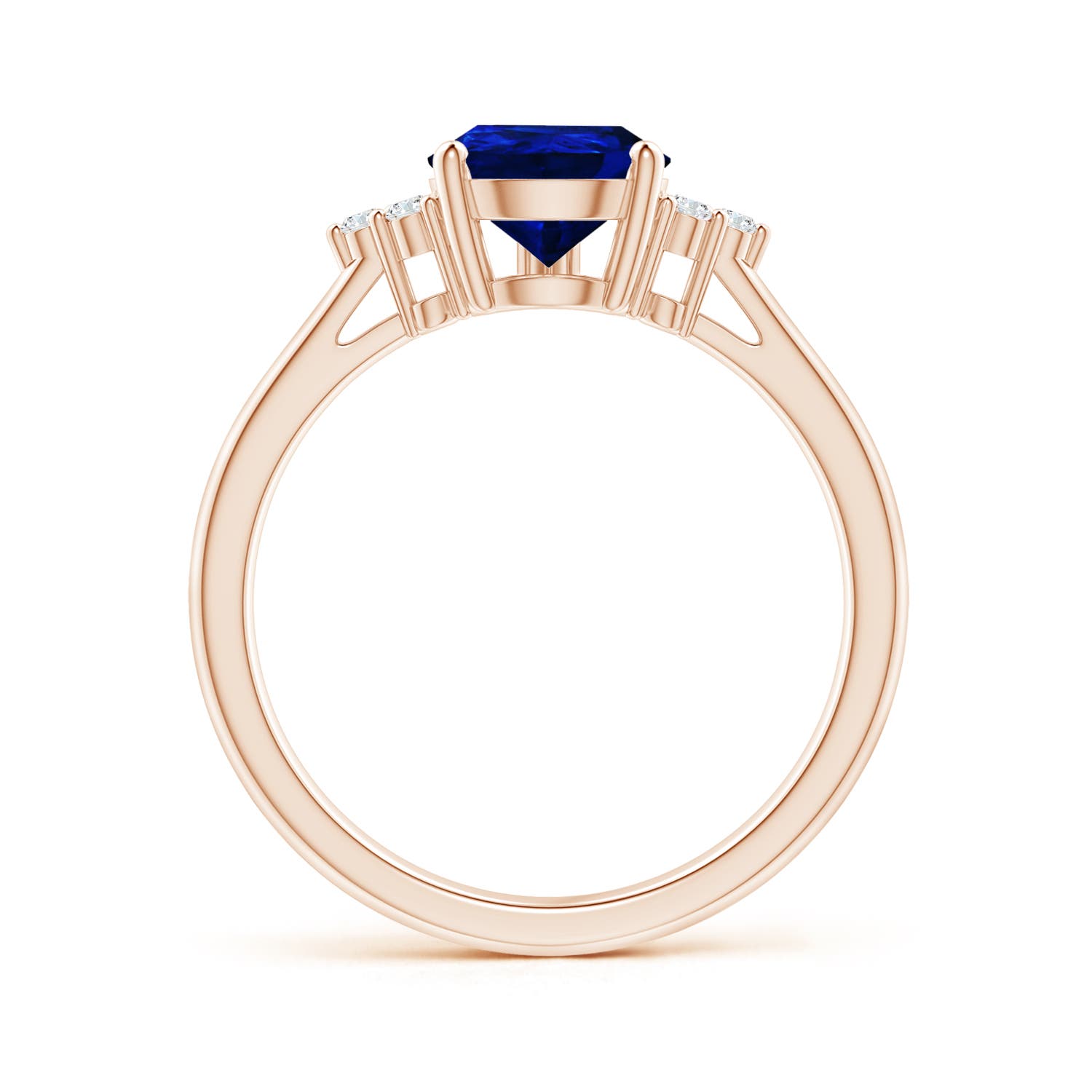 AAAA - Blue Sapphire / 1.83 CT / 14 KT Rose Gold