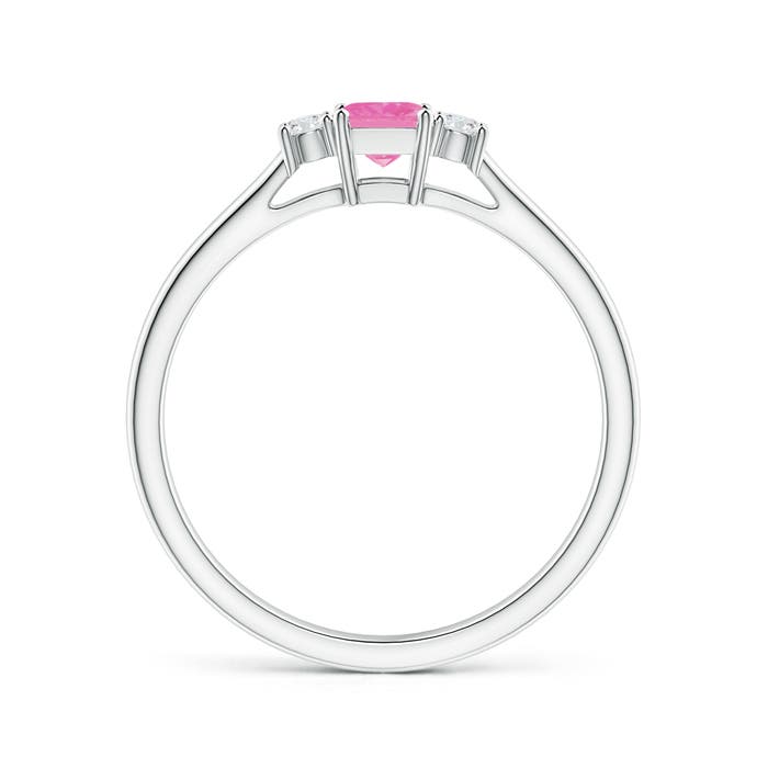 AA - Pink Sapphire / 0.37 CT / 14 KT White Gold