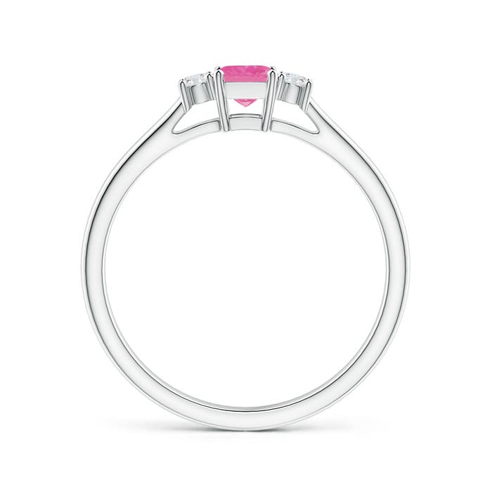 AAA - Pink Sapphire / 0.37 CT / 14 KT White Gold