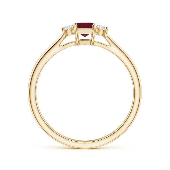 A - Ruby / 0.42 CT / 14 KT Yellow Gold