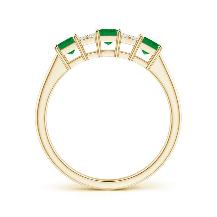 AA - Emerald / 0.53 CT / 14 KT Yellow Gold