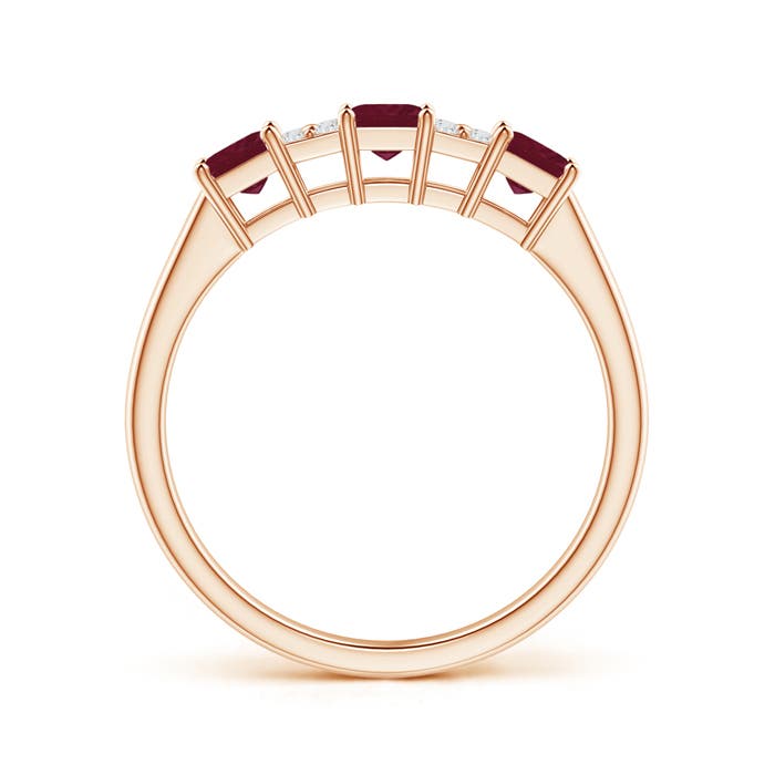 A - Ruby / 0.68 CT / 14 KT Rose Gold