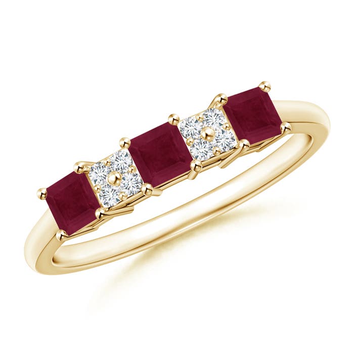 A - Ruby / 0.68 CT / 14 KT Yellow Gold