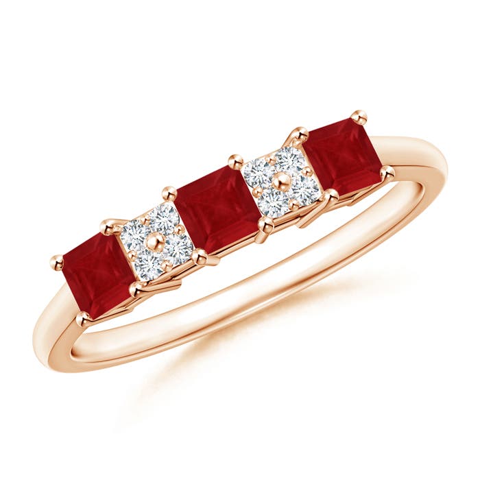 AA - Ruby / 0.68 CT / 14 KT Rose Gold