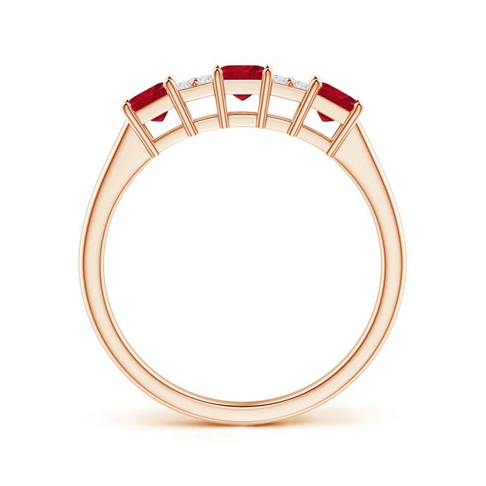 AAA - Ruby / 0.68 CT / 14 KT Rose Gold