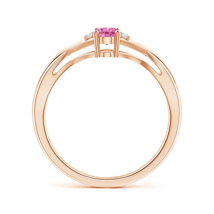 AA - Pink Sapphire / 0.6 CT / 14 KT Rose Gold