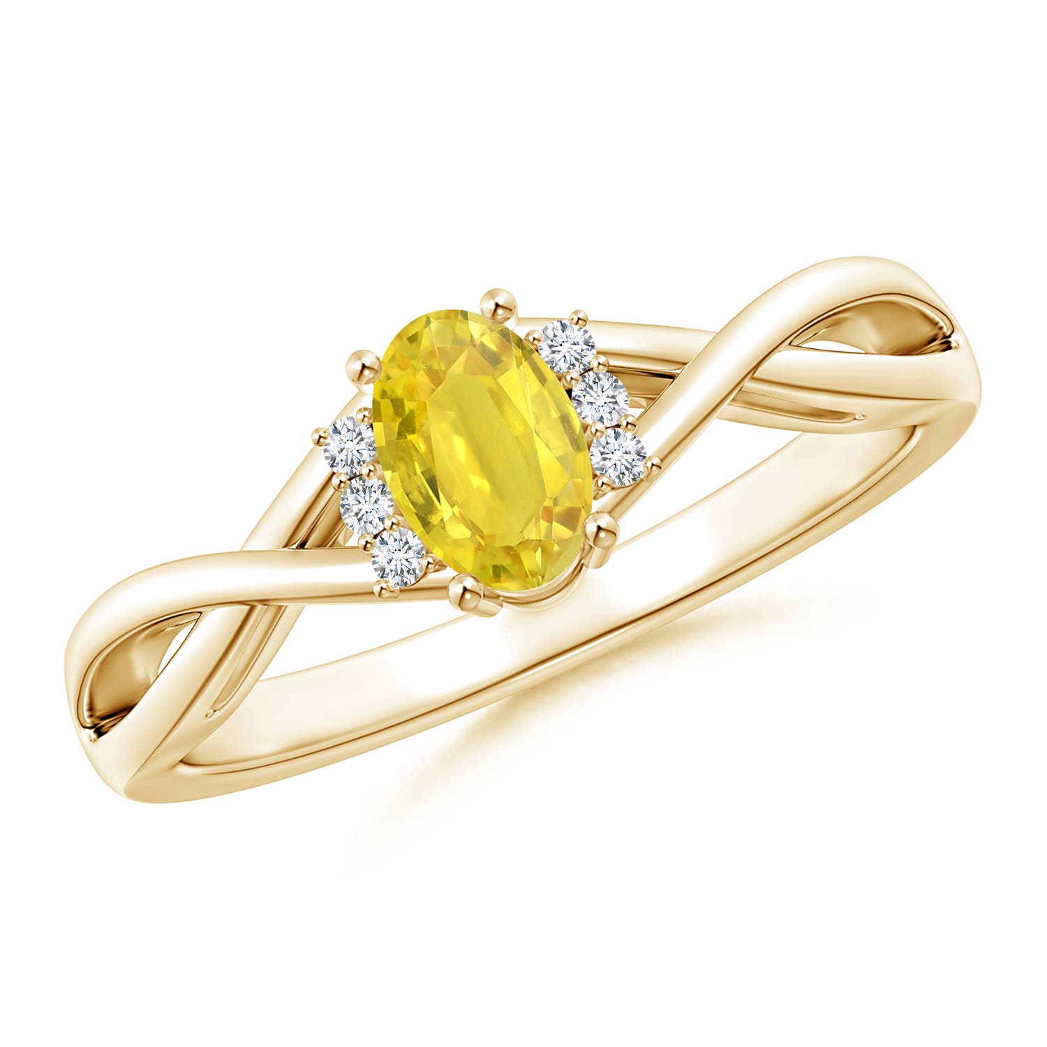 AA - Yellow Sapphire / 0.71 CT / 14 KT Yellow Gold