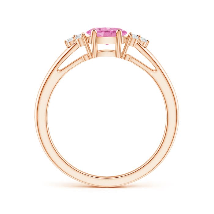 A - Pink Sapphire / 0.61 CT / 14 KT Rose Gold