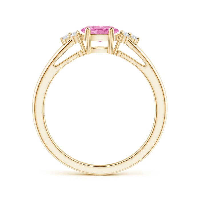 A - Pink Sapphire / 0.61 CT / 14 KT Yellow Gold