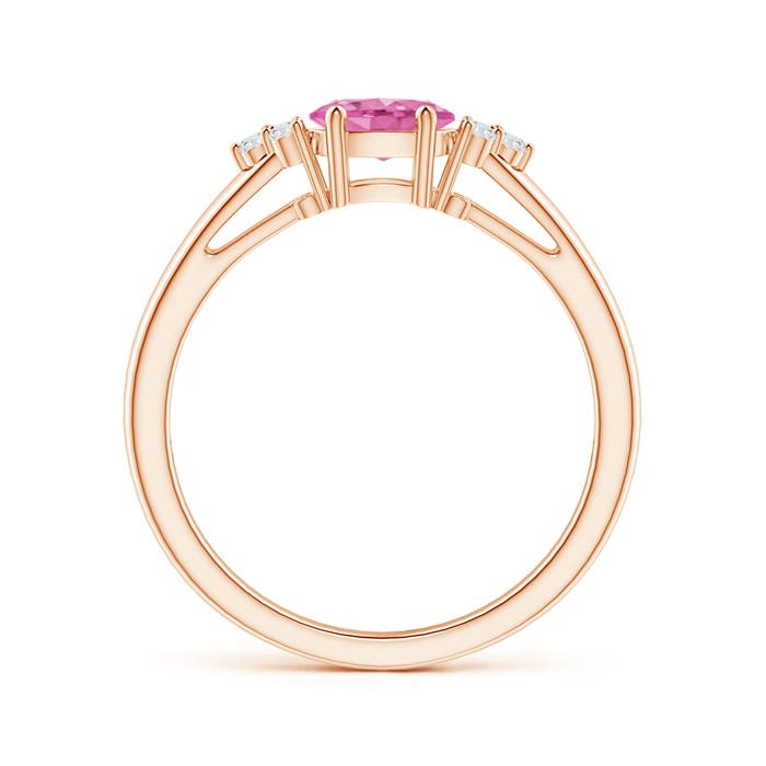 AA - Pink Sapphire / 0.61 CT / 14 KT Rose Gold