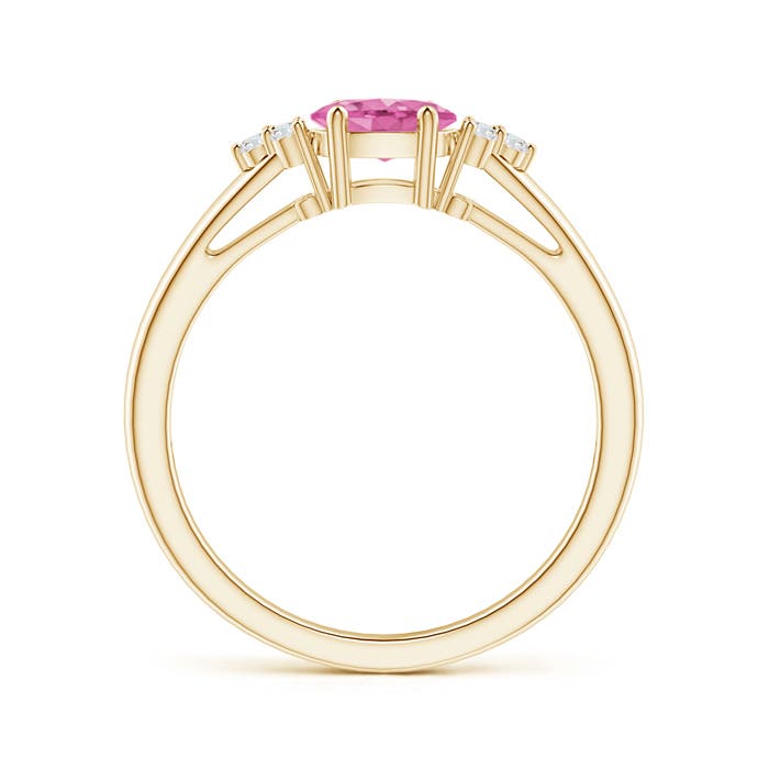 AA - Pink Sapphire / 0.61 CT / 14 KT Yellow Gold