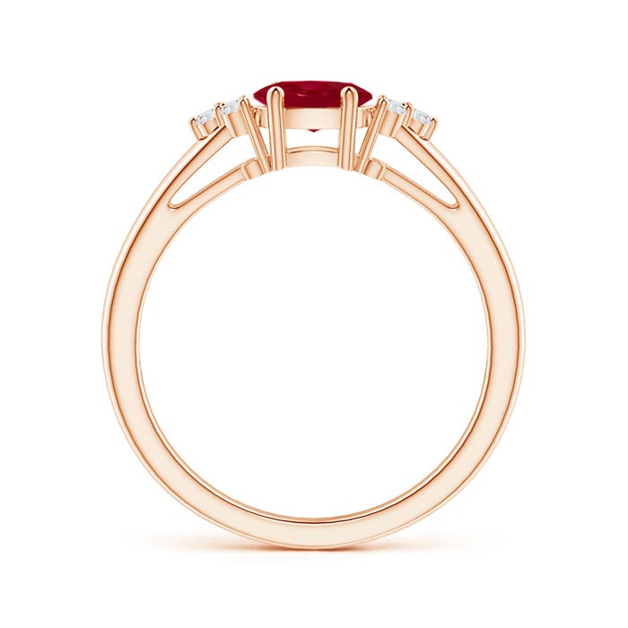 AA - Ruby / 0.66 CT / 14 KT Rose Gold