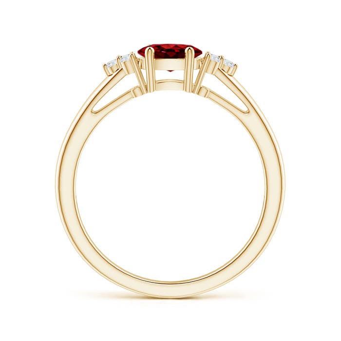 AAAA - Ruby / 0.66 CT / 14 KT Yellow Gold