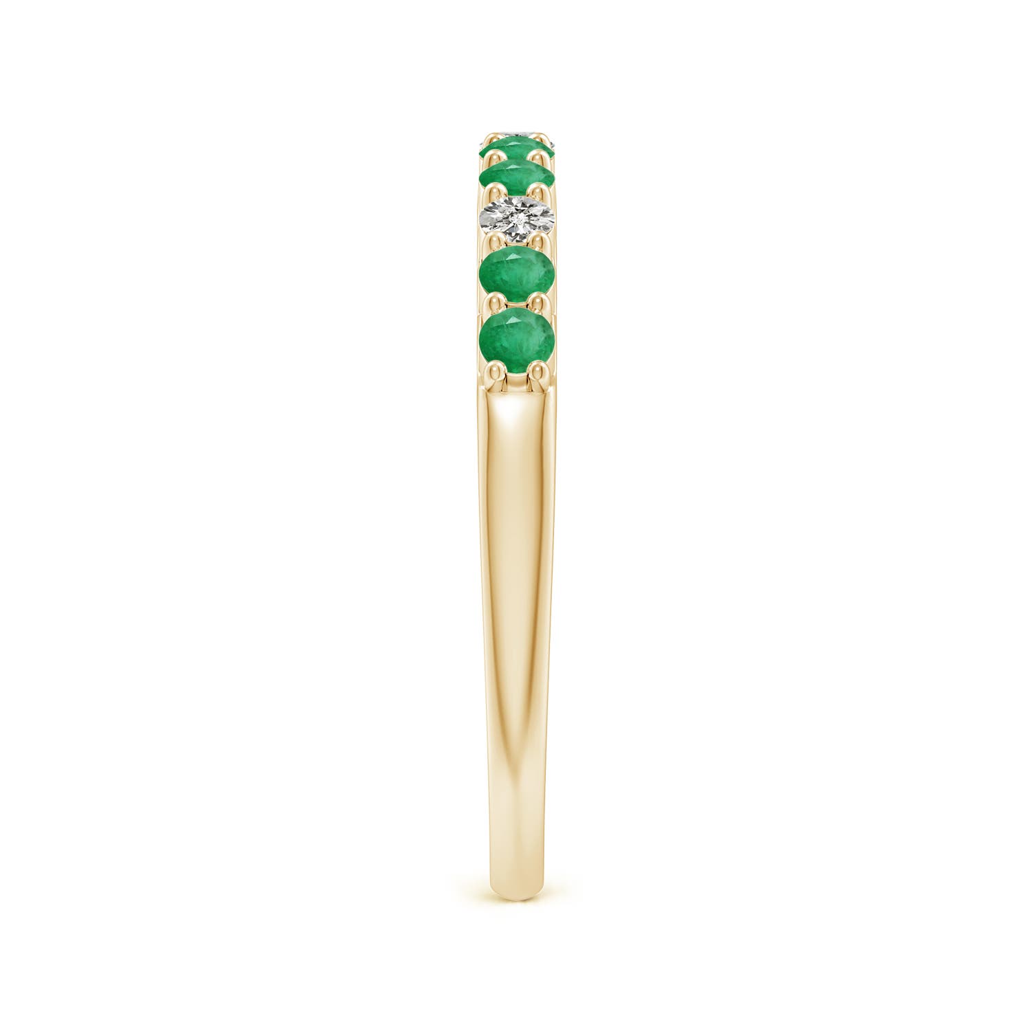 A - Emerald / 0.47 CT / 14 KT Yellow Gold