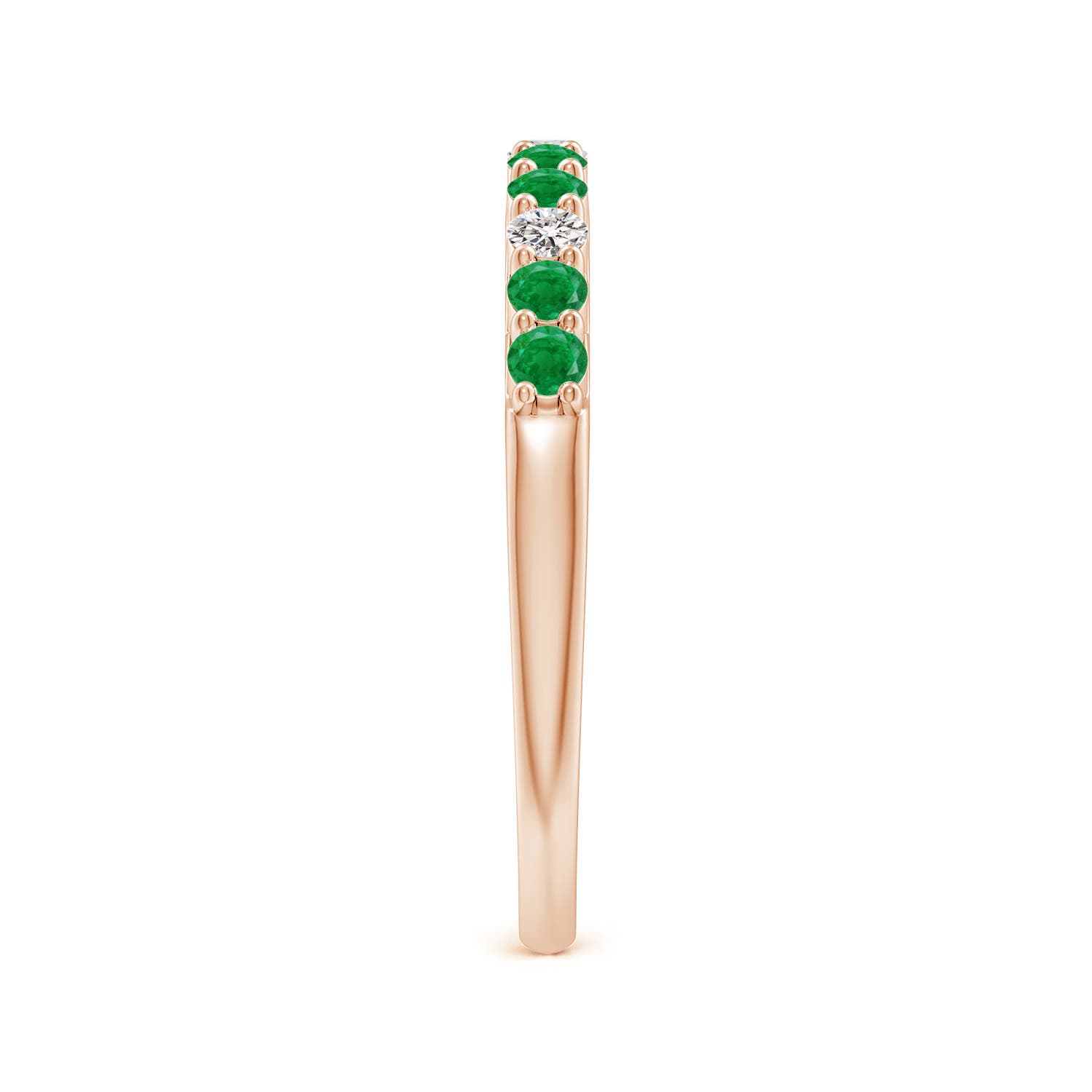 AA - Emerald / 0.47 CT / 14 KT Rose Gold