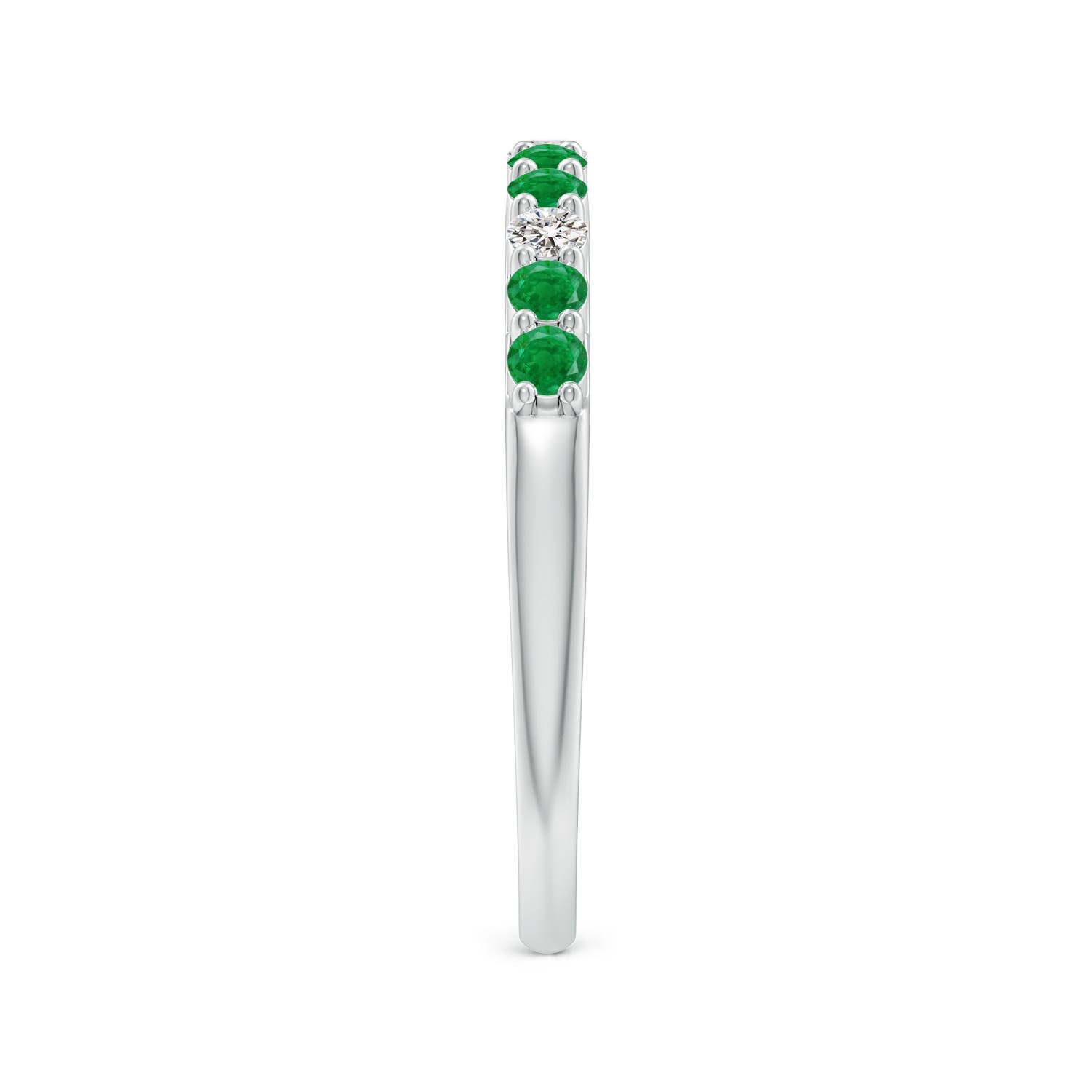 AA - Emerald / 0.47 CT / 14 KT White Gold