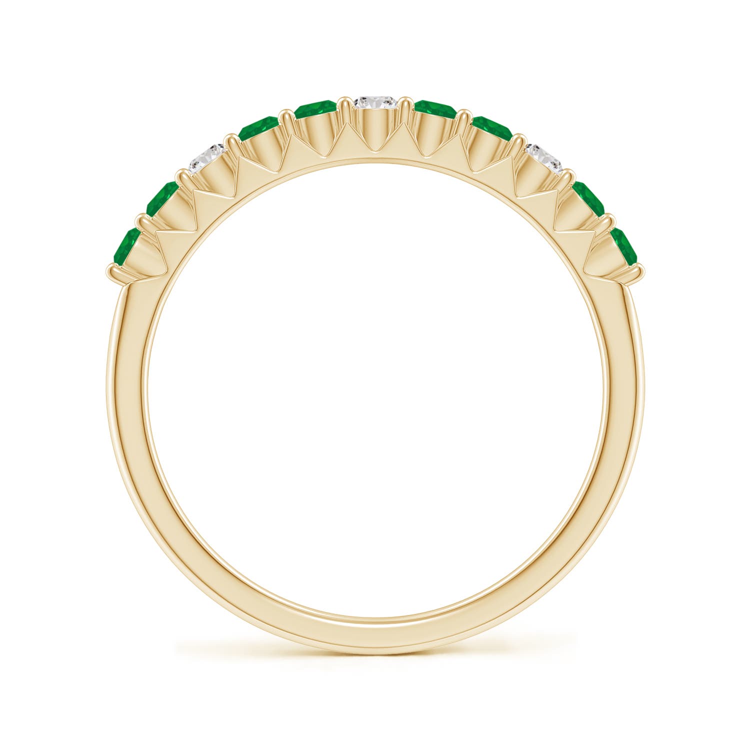 AA - Emerald / 0.47 CT / 14 KT Yellow Gold