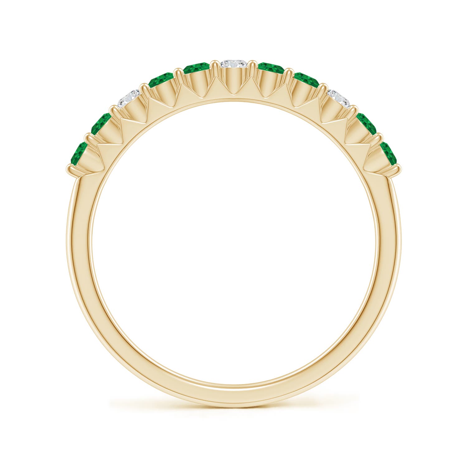 AAA - Emerald / 0.47 CT / 14 KT Yellow Gold