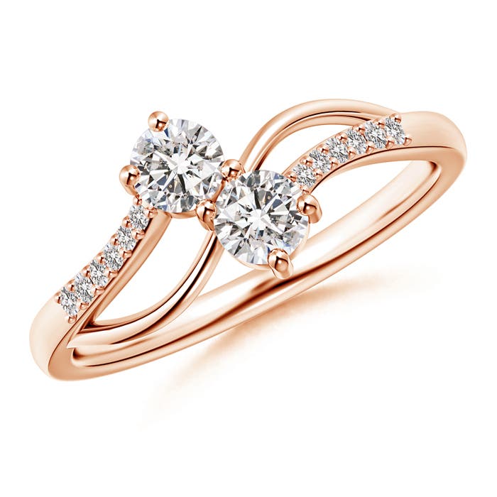 I-J, I1-I2 / 0.42 CT / 14 KT Rose Gold