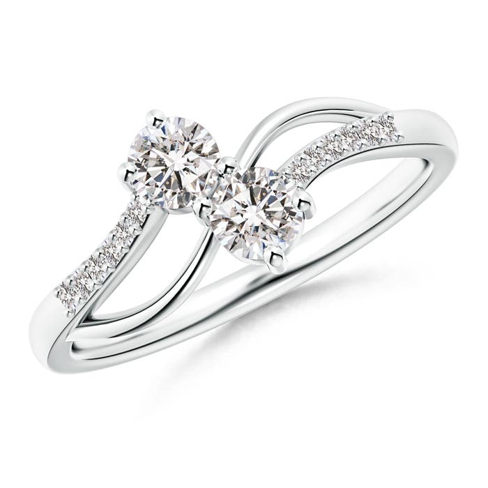 I-J, I1-I2 / 0.42 CT / 14 KT White Gold