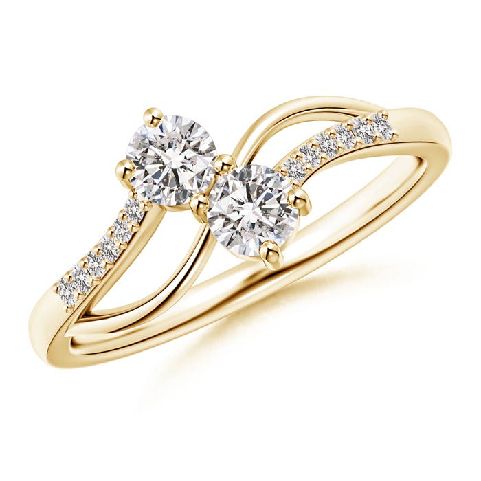 I-J, I1-I2 / 0.42 CT / 14 KT Yellow Gold