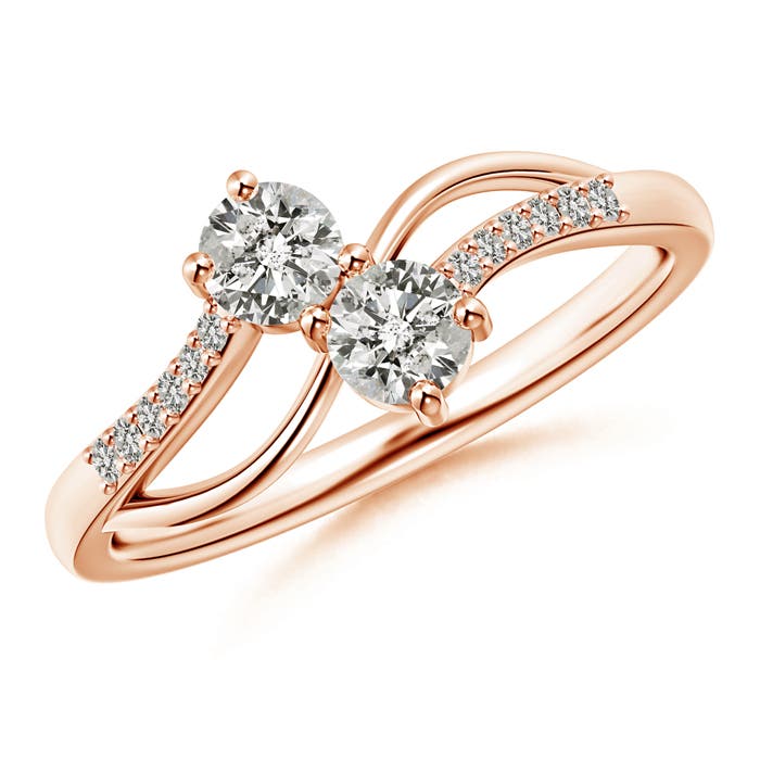 K, I3 / 0.42 CT / 14 KT Rose Gold