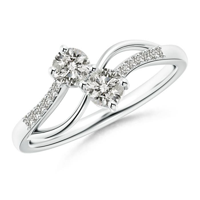 K, I3 / 0.42 CT / 14 KT White Gold