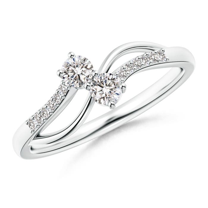 I-J, I1-I2 / 0.27 CT / 14 KT White Gold