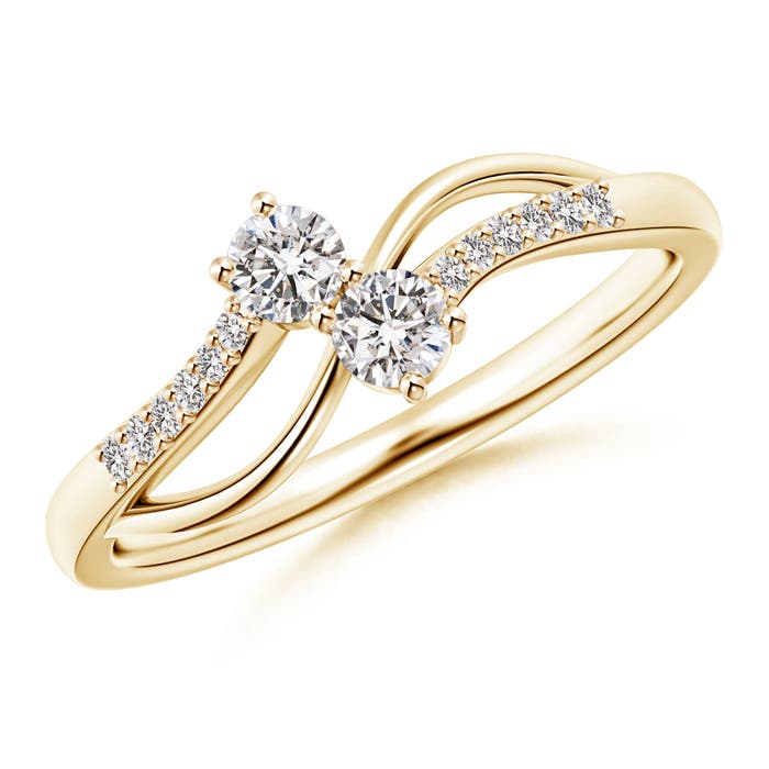 I-J, I1-I2 / 0.27 CT / 14 KT Yellow Gold