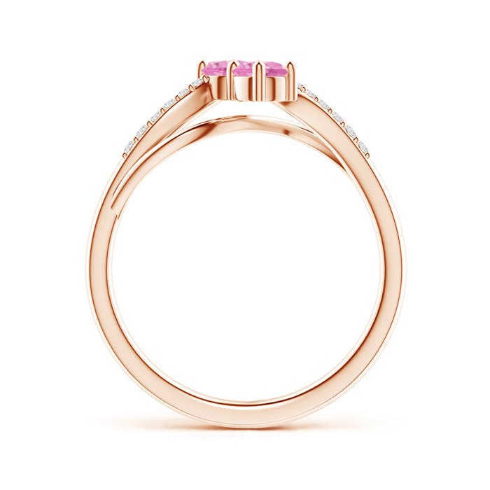 A - Pink Sapphire / 0.59 CT / 14 KT Rose Gold