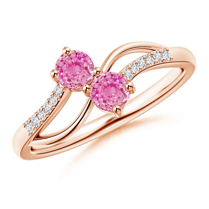 AA - Pink Sapphire / 0.59 CT / 14 KT Rose Gold