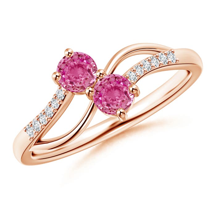 AAA - Pink Sapphire / 0.59 CT / 14 KT Rose Gold