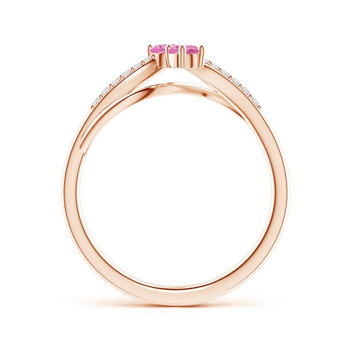 AA - Pink Sapphire / 0.34 CT / 14 KT Rose Gold