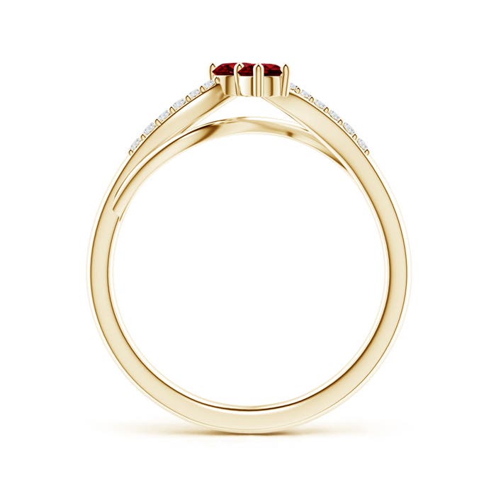 AAAA - Ruby / 0.36 CT / 14 KT Yellow Gold