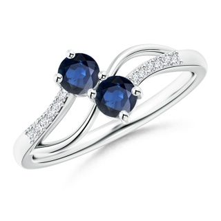 Round AA Blue Sapphire
