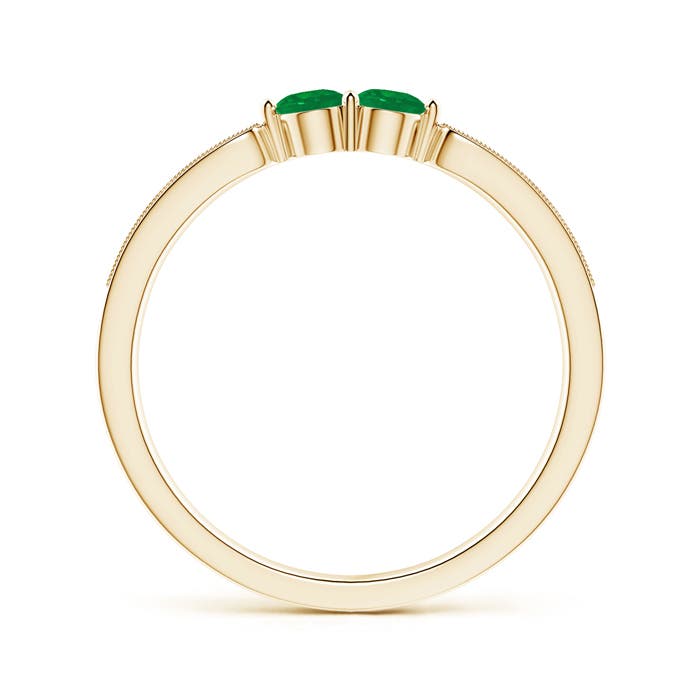 AA - Emerald / 0.27 CT / 14 KT Yellow Gold