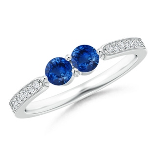 Round AAA Blue Sapphire