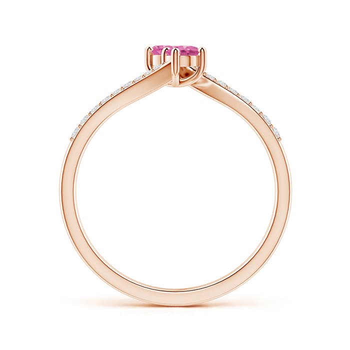 AAA - Pink Sapphire / 0.4 CT / 14 KT Rose Gold