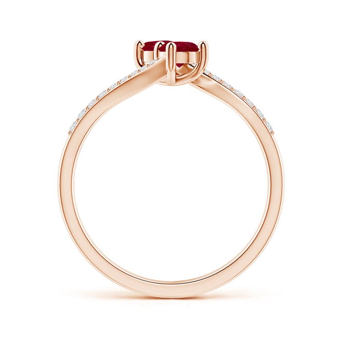 AA - Ruby / 0.64 CT / 14 KT Rose Gold