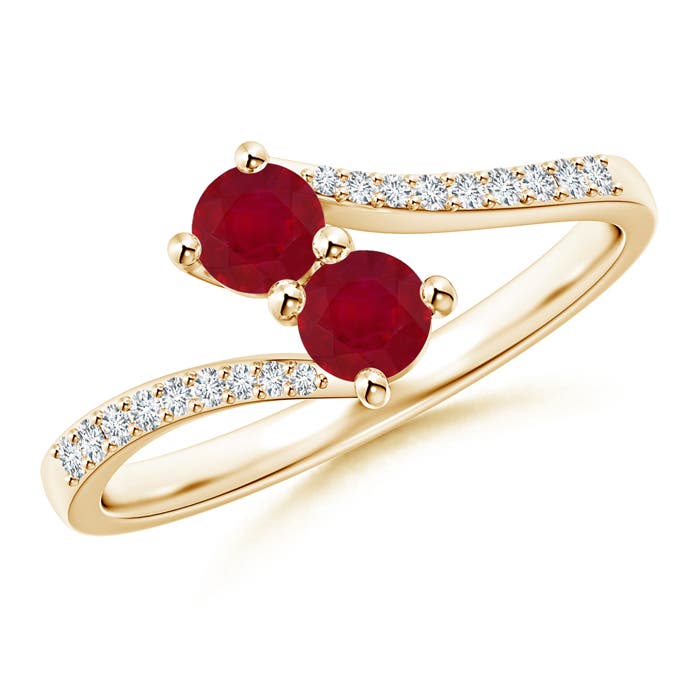 AA - Ruby / 0.64 CT / 14 KT Yellow Gold