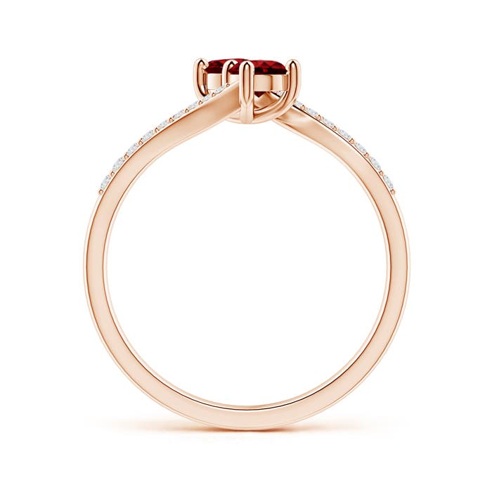 AAAA - Ruby / 0.64 CT / 14 KT Rose Gold