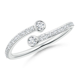 Side Stones Platinum Diamond Rings