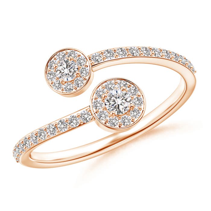 I-J, I1-I2 / 0.39 CT / 14 KT Rose Gold