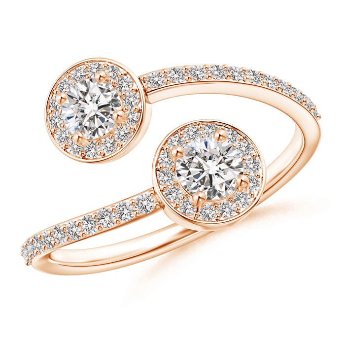 I-J, I1-I2 / 0.71 CT / 14 KT Rose Gold