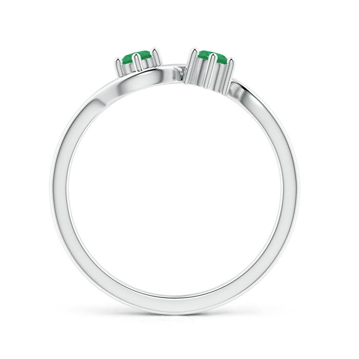 A - Emerald / 0.24 CT / 14 KT White Gold