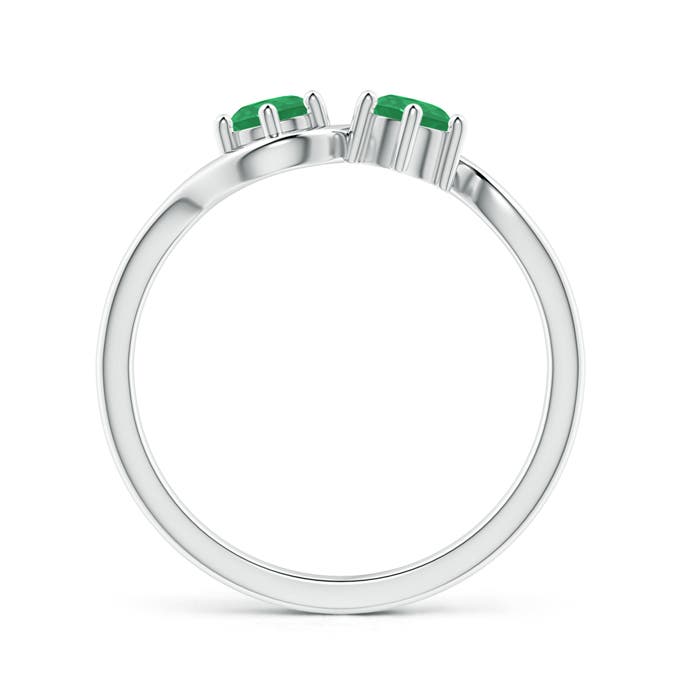 A - Emerald / 0.5 CT / 14 KT White Gold