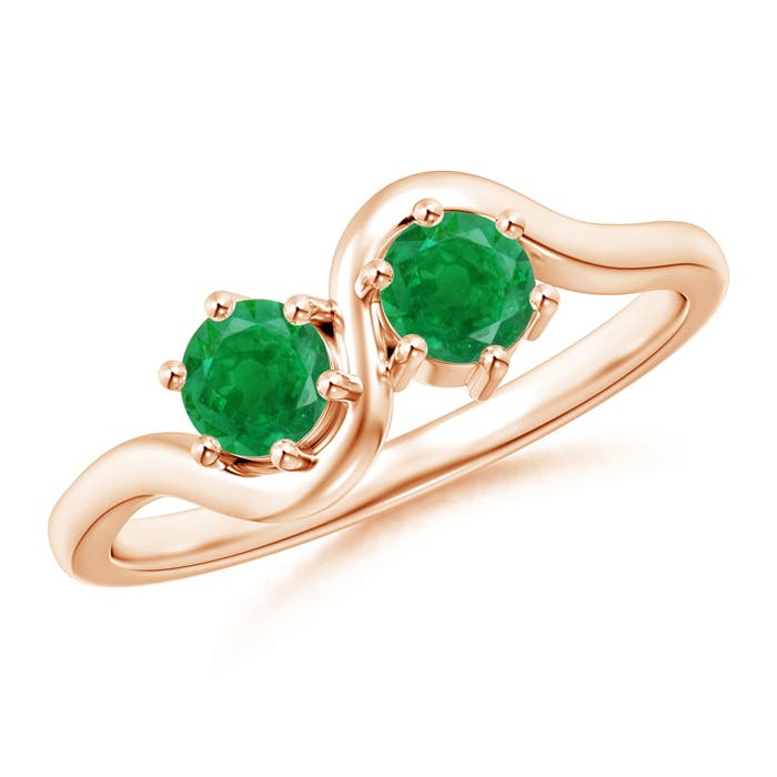 AA - Emerald / 0.5 CT / 14 KT Rose Gold